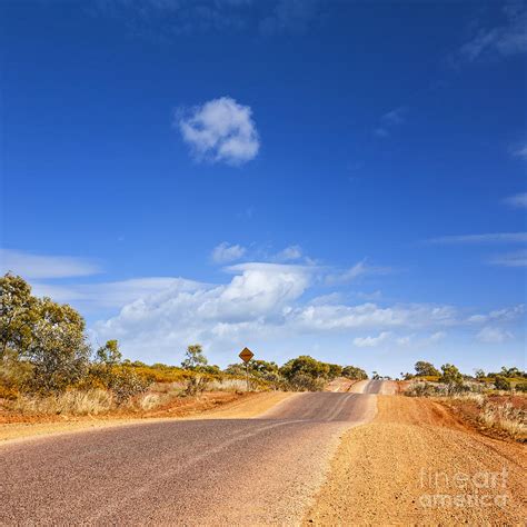 Bumpy Desert Road Outback Queensland Australia Photograph By Colin And