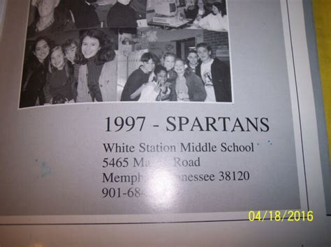 White Station Middle School 1997 Yearbook Annual Spartans Memphis