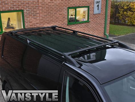 Vw T5 T6 Lwb Black Roof Bars Cross Bar Set Vanstyle