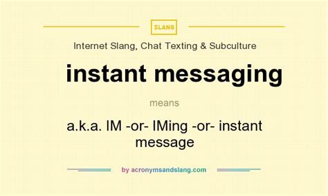 What does instant messaging mean? - Definition of instant messaging ...