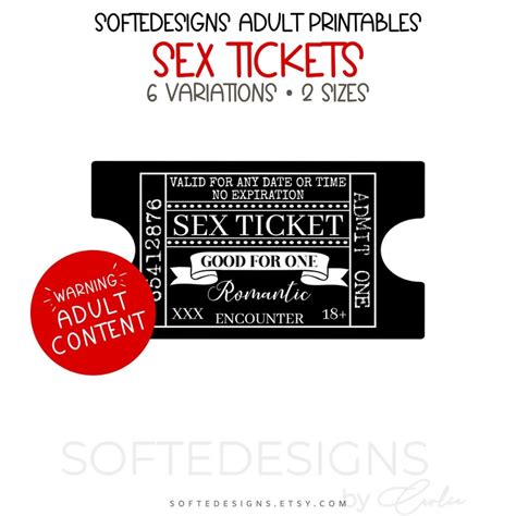 Sex Coupons Sex Tickets Bedroom Tokens Naughty Printable Etsy