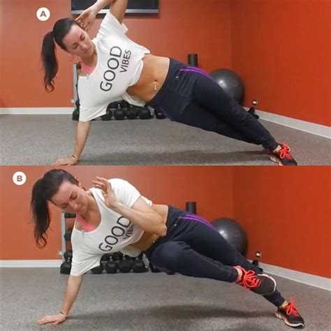 oblique exercise side plank with contralateral knee tuck abs and obliques workout 5 minute abs