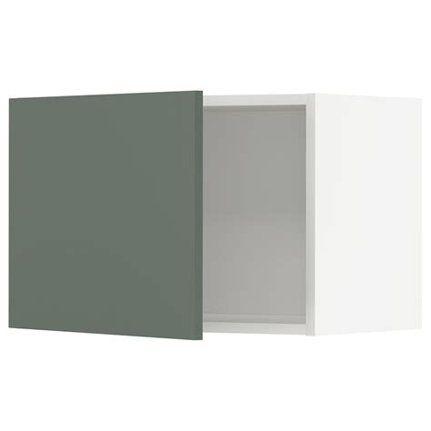 METOD Veggskap, hvit, Bodarp grågrønn, 60x40 cm - IKEA