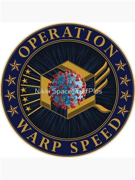 Operation Warp Speed Logo Poster By Spacestuffplus Redbubble