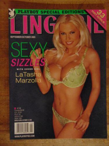 Playboy S Lingerie September October Latasha Marzolla A Ebay