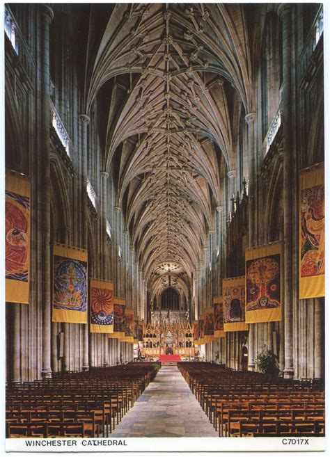 The Nave And Banners Winchester Cathedral Hampshire Flickr