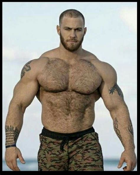 Muscle God Hombres Peludos Oso Musculoso Chicos Musculosos