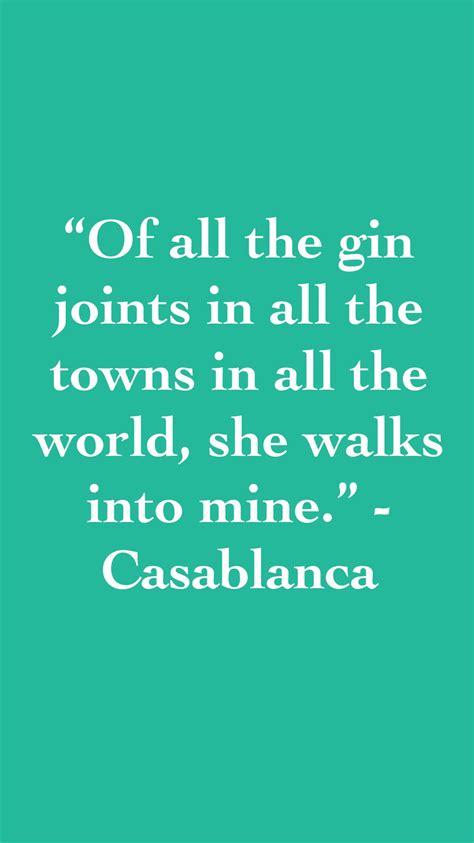 Published on 9/13/04 at 2:47 pm average ratingexcellent votes: "Of all the gin joints in all the towns in all the world ...
