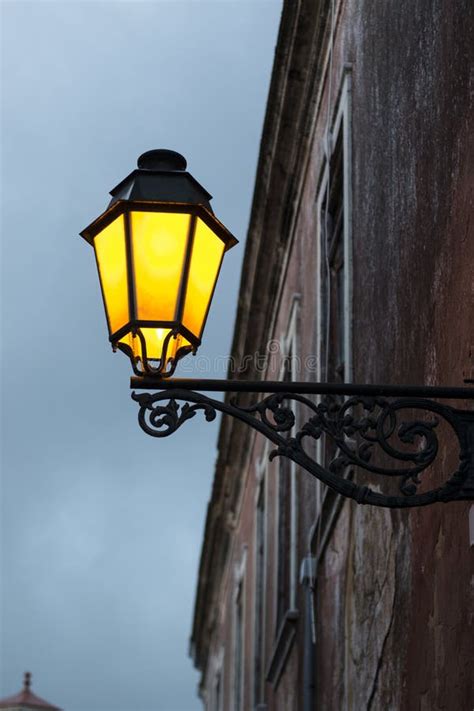 European Streetlight Design Stock Image Image Of Portugal Town