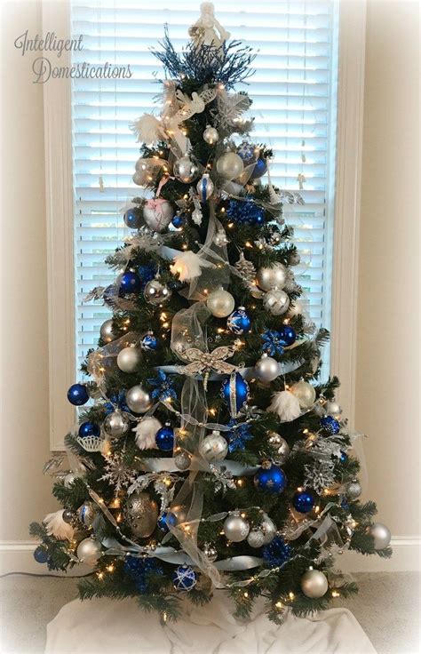 20 Blue Silver White Christmas Decorations Pimphomee