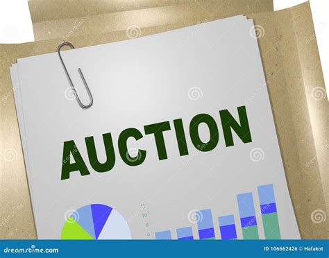 Auction Commercial Concept Stock Illustration Illustration Of