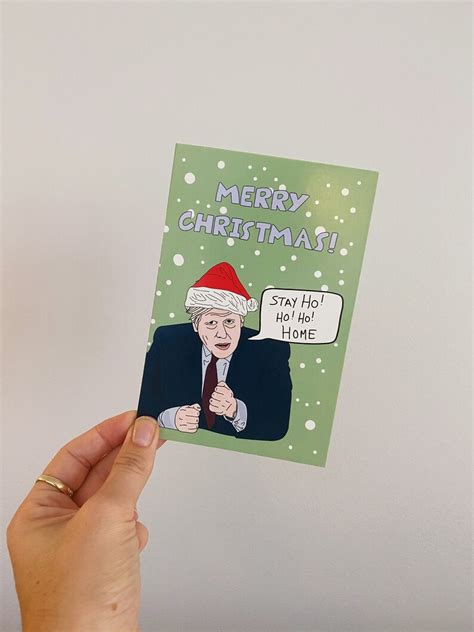 10 X Pack Funny Christmas Cards Boris Johnson Christmas Card Etsy