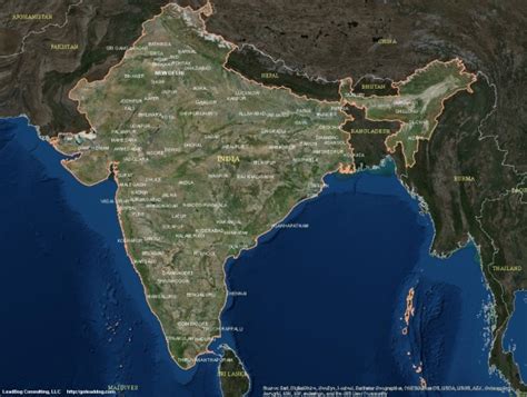 India Satellite Maps Leaddog Consulting