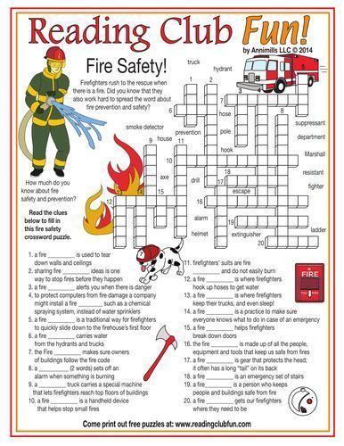 Free Fire Safety And Prevention Themed Two Page Activity Set And Two