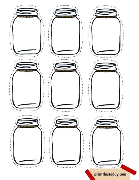 Free Printable Jar Labels Template Printable Blank Wo