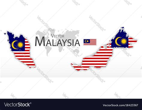Malaysia Flag Map