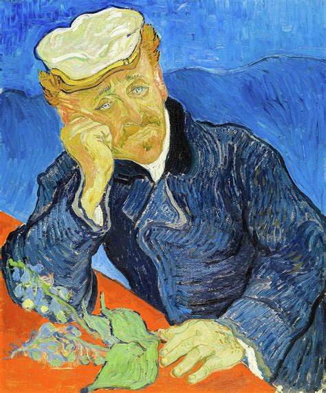 Sad And Depressed Dr Paul Gachet Painting By Vincent Van Gogh Pixels