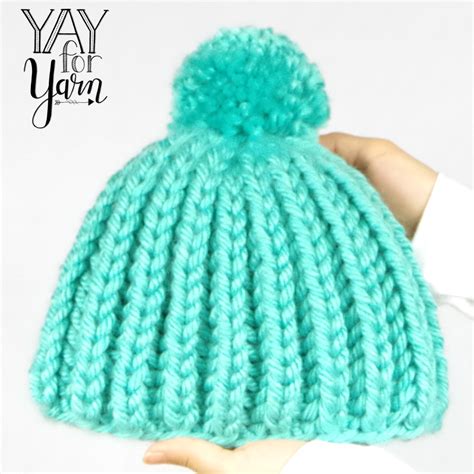 They make great accessories, and they're the cherry on top of a knitted hat. Easy SHORTCUT Brioche Pom Pom Hat - FREE Knitting Pattern ...