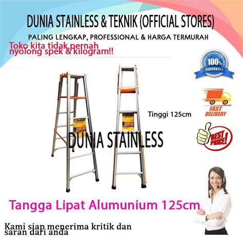 Jual Tangga Lipat Alumunium 125cm Camel Di Seller Dunia Stainless