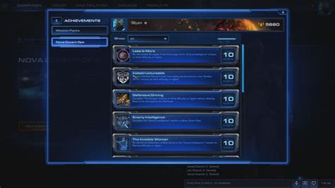 We did not find results for: StarCraft 2: Nova Covert Ops Achievements Guide