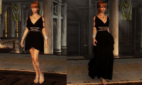 The Elder Scrolls Skyrim Sydneyb Black Dress Dress Female Female Only Imperial Modbooru