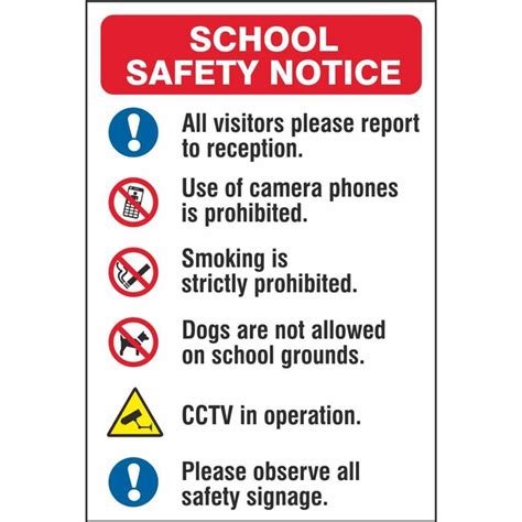School Safety Multi Notice Signs Child Safety Signs Ireland