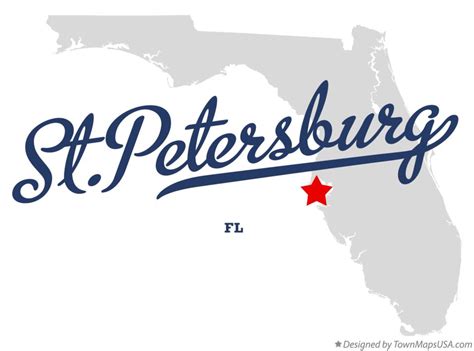Map Of Stpetersburg Fl Florida