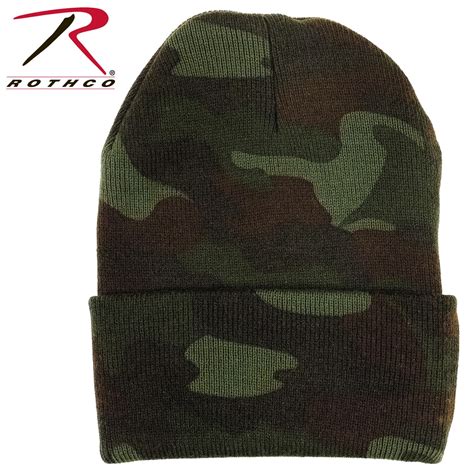 Rothco Deluxe Woodland Camo Watch Cap Watch Cap Cold Weather Hats