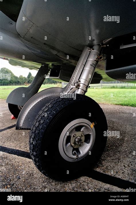 The Undercarriage Or Landing Gear Of A Supermarine Spitfire From Stock