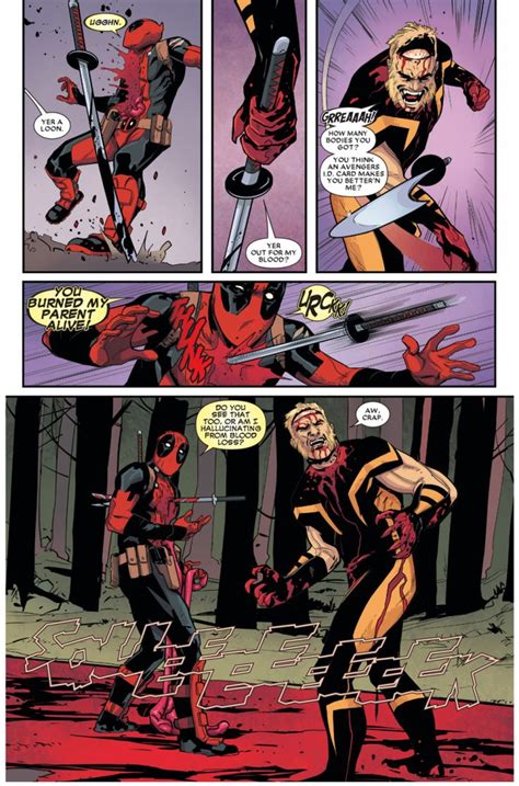 Deadpool Vs Sabretooth Deadpool Comic Sabretooth Marvel Best Marvel