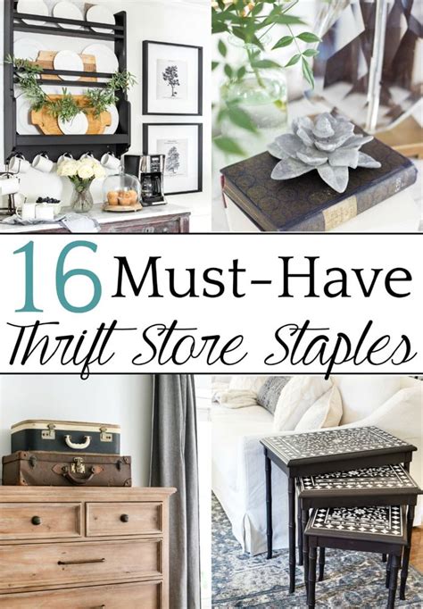 16 Must Have Home Decor Thrift Store Staples Upcycled Home Decor