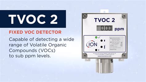 Tvoc Fixed Gas Monitor Ion Science Uk