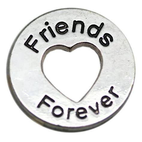 Cutout Token Friends Forever Heart Cutout Token Charm By Ganz