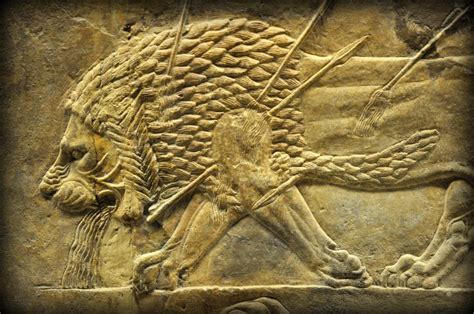 Caza Del León Asiria En El British Museum Orígenes E Historia