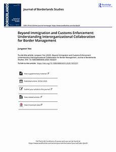 Pdf Beyond Immigration And Customs Enforcement Understanding