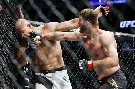 UFC Results Stipe Miocic Knocks Out Junior Dos Santos Flat Cold In