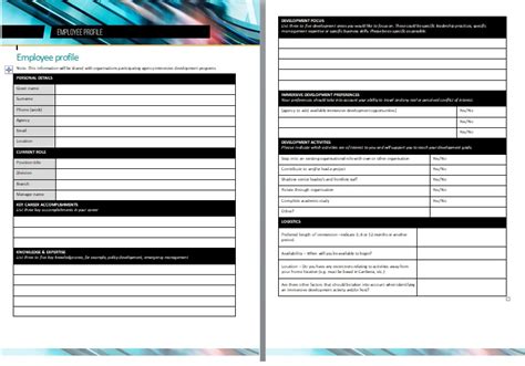 Download now your cv example! Professional Employee Profile Template Excel And Word - Excel TMP