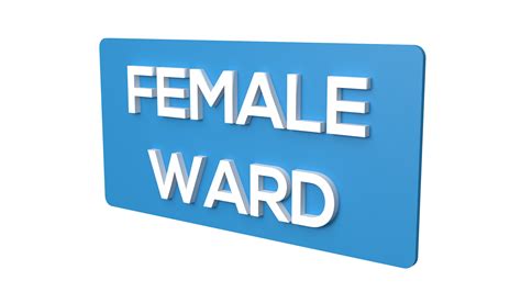 Female Ward Sign Female Ward Signage Female Ward Sign Board