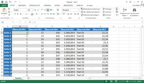 Excel Zeilen Und Spalten Festsetzen Fixieren Oder Einfrieren