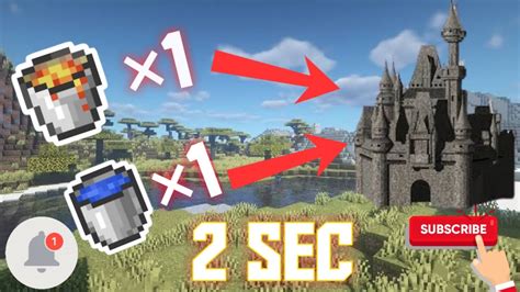 How To Build Castle In 2 Sec Fake 😂 Youtube