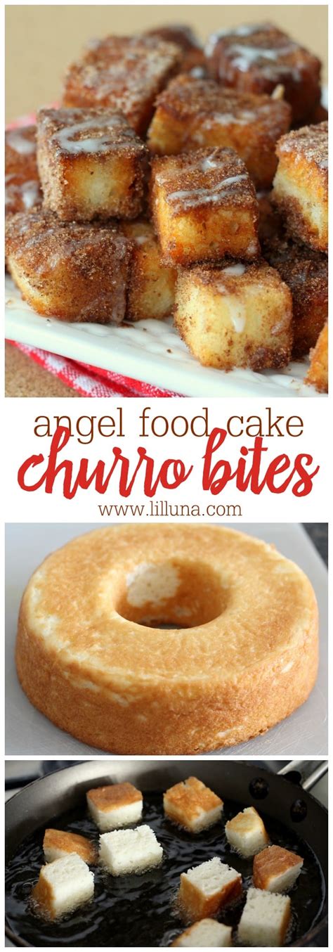 Angel Food Cake Churro Bites Bite Size Churro Lil Luna