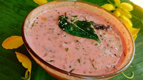 Pink Pachadi Cheera Pachadi Kerala Style ചര പചചട കടടകൾകകര