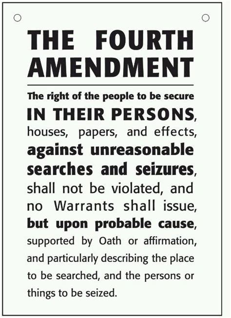 4th Amendment We The Governed
