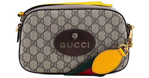 Gucci Neo Vintage Gg Supreme Messenger Bag In Metallic Lyst