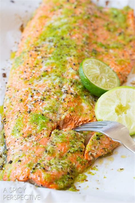 Edit if you love the crispy skin that comes from stovetop salmon, briefly sear fillets skin side down in a cast iron pan, then transfer to a 400°f oven to finish to cooking, about. Garlic Lime Oven Baked Salmon | Recipe | Oven baked salmon ...