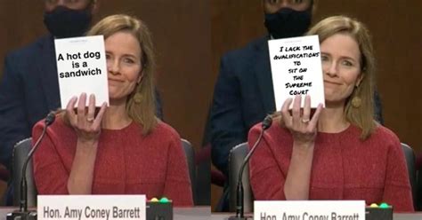 Amy Coney Barrett Held Up Blank Notepad During Senate Hearing So