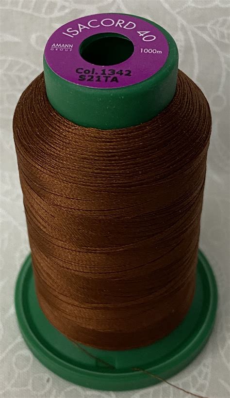 Isacord 40 1342 Rust 1000m Machine Embroidery Sewing Thread