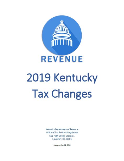 2019 Kentucky Tax Changes Department Of Revenue