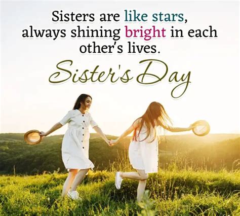 Sisters Are Like Stars Always Shining Bright