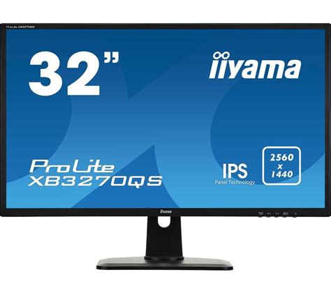 Buy Iiyama Prolite Xb3270qs B1 Quad Hd 32” Ips Lcd Monitor Black